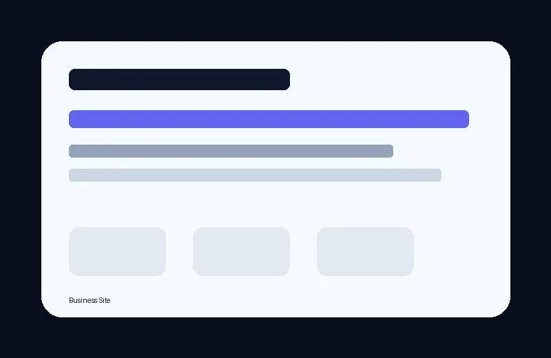 Business Website example website preview